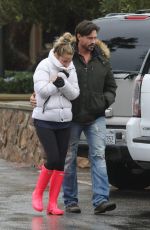 DENISE RICHARDS and Aaron Phypers Out in Malibu 01/14/2019