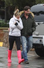 DENISE RICHARDS and Aaron Phypers Out in Malibu 01/14/2019