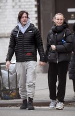 DIANE KRUGER and Norman Reedus Out in New York 01/16/2019