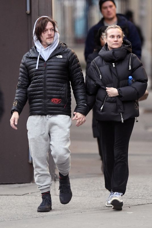 DIANE KRUGER and Norman Reedus Out in New York 01/16/2019