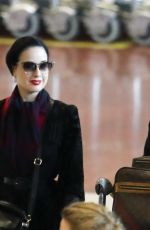 DITA VON TEESE at Airport in Paris 01/20/2019