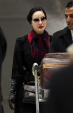 DITA VON TEESE at Airport in Paris 01/20/2019