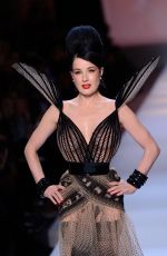 DITA VON TEESE at Jean-paul Gaultier Runway Show at Paris Fashion Week 01/23/2019
