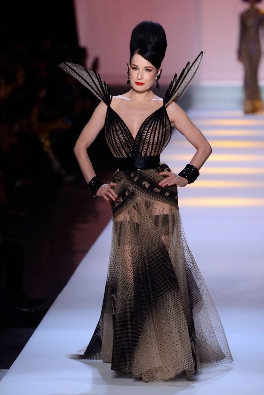 DITA VON TEESE at Jean-paul Gaultier Runway Show at Paris Fashion Week 01/23/2019