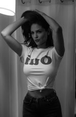 EIZA GONZALEZ on the Set of a B/W Photoshoot, March 2018 – HawtCelebs
