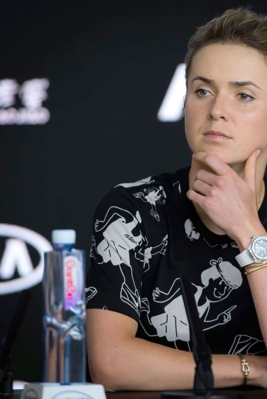 ELINA SVITOLINA at 2019 Australian Open Press Conference in Melbourne 01/21/2019