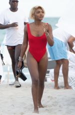 ELISA JOHNSON in Bikini at a Beach in Miami 01/01/2019