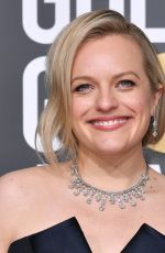 ELISABETH MOSS at 2019 Golden Globe Awards in Beverly Hills 01/06/2019