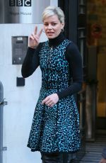 ELIZABETH BANKS Arrives at BBC Radio in London 01/30/2019