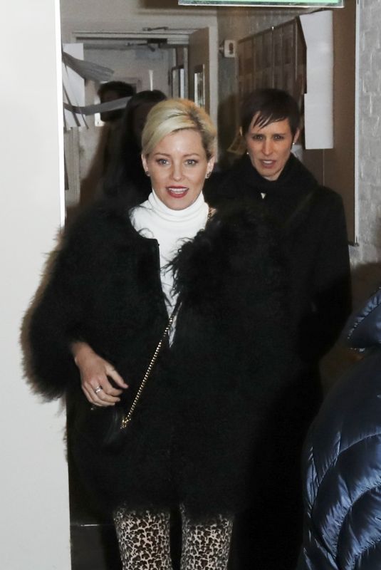 ELIZABETH BANKS Leaves Soho House in London 01/30/2019