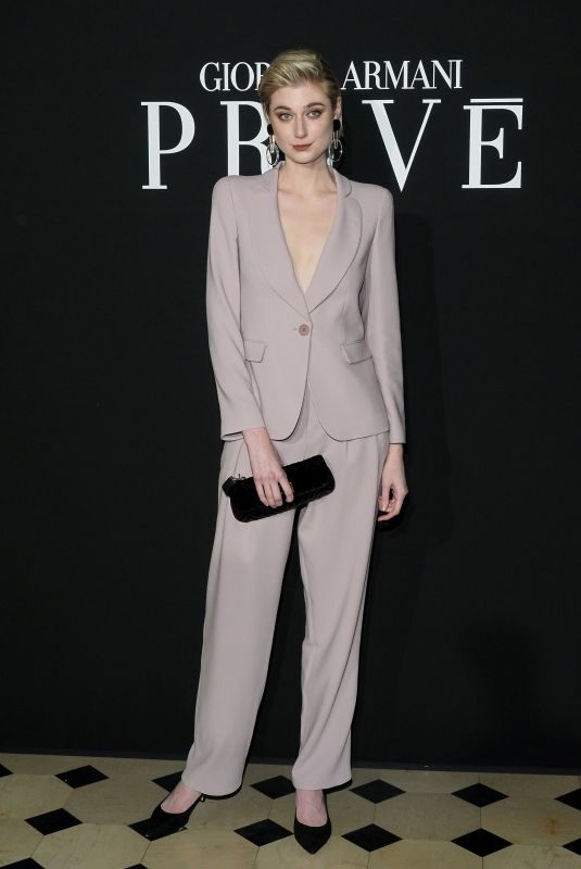 ELIZABETH DEBICKI at Armani Fashion Show at Paris Fashion Week 01/22/2019
