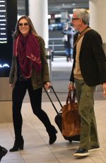 ELIZABETH HURLEY Arrives at Heathrow Airport in London 01/11/2019