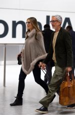 ELIZABETH HURLEY at Heathrow Airport in London 01/05/2019