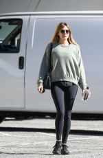 ELIZABETH OLSEN Leaves a Gym in Los Angeles 01/23/2019