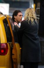 ELLE FANNING and Javier Bardem on the Set of Sally Potter