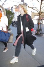 ELLE FANNING Arrives at Her Hotel in New York 01/11/2019