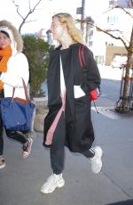 ELLE FANNING Arrives at Her Hotel in New York 01/11/2019