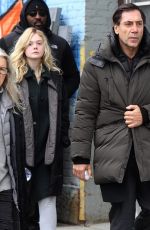 ELLE FANNING on the Set of Molly in Brooklyn 01/16/2019