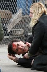 ELLE FANNING on the Set of Molly in Brooklyn 01/16/2019