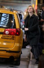 ELLE FANNING on the Set of Sally Potter