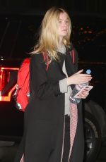 ELLE FANNING Out and About in New York 01/08/2019