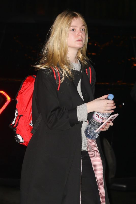 ELLE FANNING Out and About in New York 01/08/2019