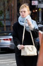 ELLE FANNING Out and About in New York 01/09/2019
