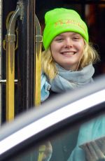 ELLE FANNING Out in New York 01/10/2019