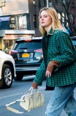ELLE FANNING Out in New York 01/13/2019