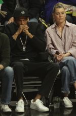 ELLEN POMPEO at LA Clippers vs Golden State Warriors Game 01/18/2019