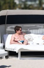 ELLIE GOULDING and Caspar Jopling at a Beach in Miami 01/21/2019
