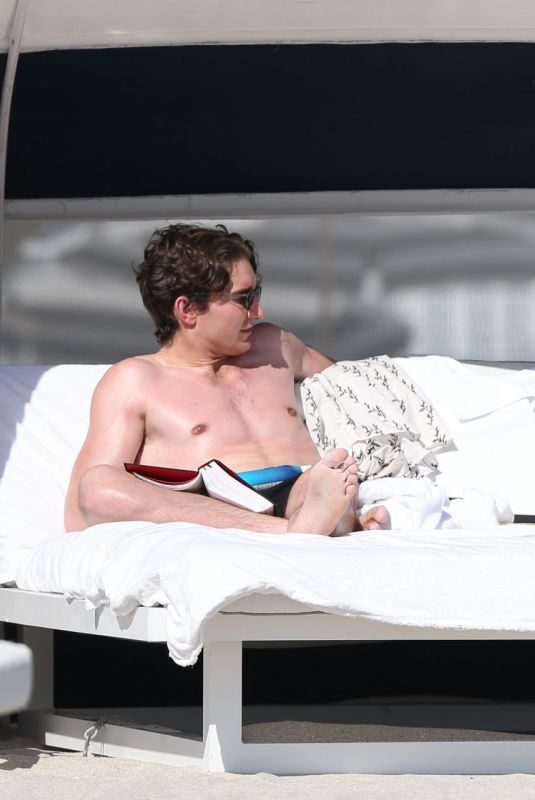 ELLIE GOULDING and Caspar Jopling at a Beach in Miami 01/21/2019