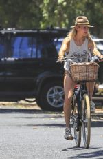 ELSA PATAKY Out Riding Her Bicycle in Byron Bay 01/08/2019