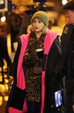 EMILIA CLARKE on the Set of Last Christmas in East London 01/09/2019