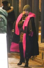 EMILIA CLARKE on the Set of Last Christmas in East London 01/09/2019