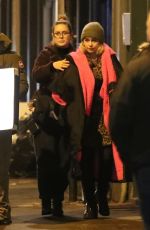 EMILIA CLARKE on the Set of Last Christmas in East London 01/09/2019