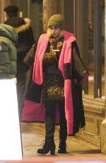 EMILIA CLARKE on the Set of Last Christmas in East London 01/09/2019