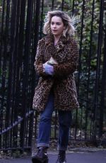 EMILIA CLARKE on the Set of Last Christmas in London 01/08/2019