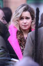 EMILIA CLARKE on the Set of Last Christmas in London 01/08/2019