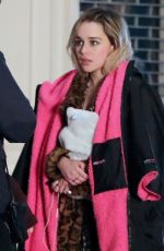 EMILIA CLARKE on the Set of Last Christmas in London 01/10/2019