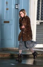 EMILIA CLARKE on the Set of Last Christmas in London 01/10/2019