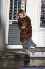 EMILIA CLARKE on the Set of Last Christmas in London 01/10/2019