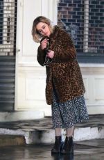 EMILIA CLARKE on the Set of Last Christmas in London 01/10/2019