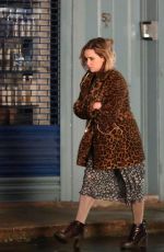 EMILIA CLARKE on the Set of Last Christmas in London 01/10/2019
