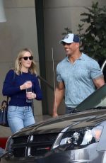 EMILY BLUNT and Dwayne Johnson Out in Burbank 01/29/2019