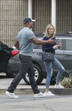 EMILY BLUNT and Dwayne Johnson Out in Burbank 01/29/2019