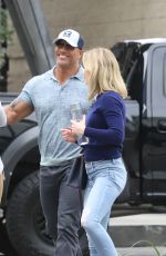 EMILY BLUNT and Dwayne Johnson Out in Burbank 01/29/2019