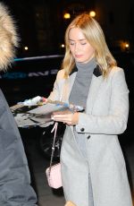 EMILY BLUNT Night Out in New York 01/18/2019