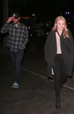 EMILY OSMENT Arrives at Elton John Concert in Los Angeles 01/30/2019