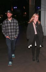 EMILY OSMENT Arrives at Elton John Concert in Los Angeles 01/30/2019